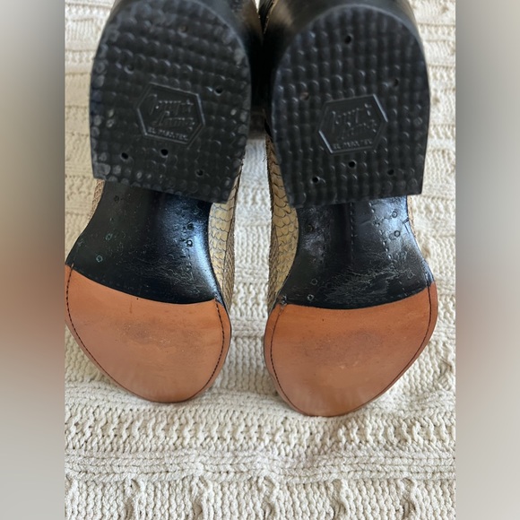 NWT Tony Lama western boots, black/tan, size 7.5 - Picture 8 of 11